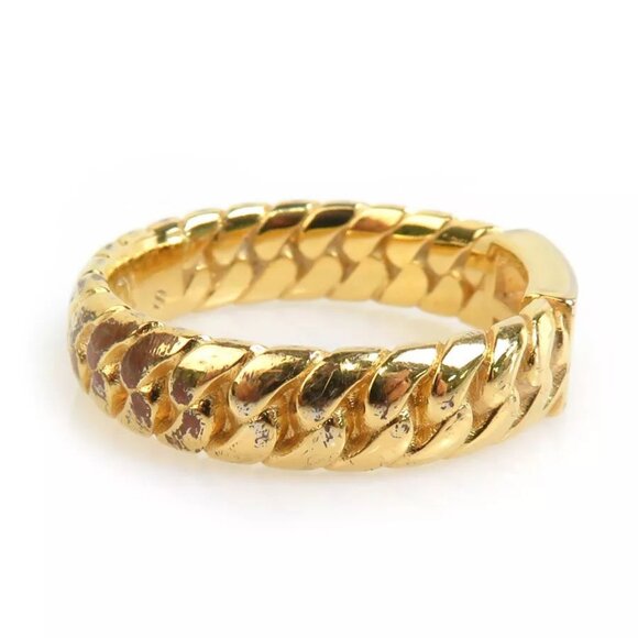 Auth FENDI Ring Gold Metal - Picture 9 of 15